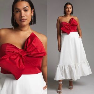 ANTHROPOLOGIE Hutch BOW-TIE Maxi DRESS